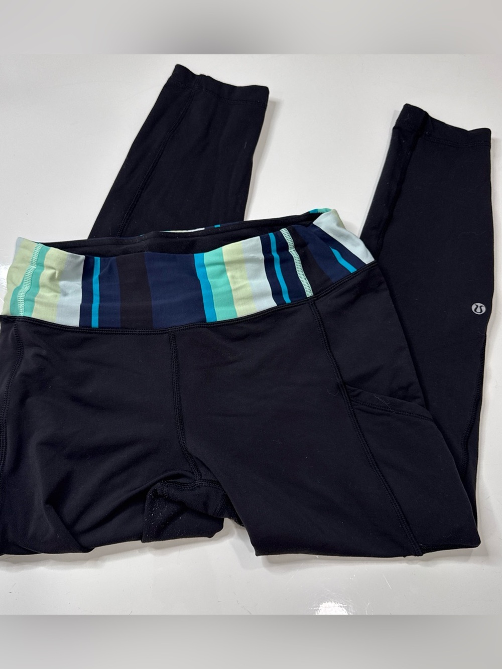 Lululemon Speed Tight Running Leggings Black Luon Sz 8 A020826